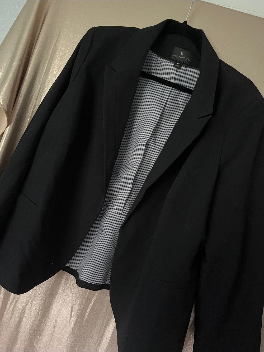 Worthington Black Women’s Blazer - Classic Open-Front Sport Coat